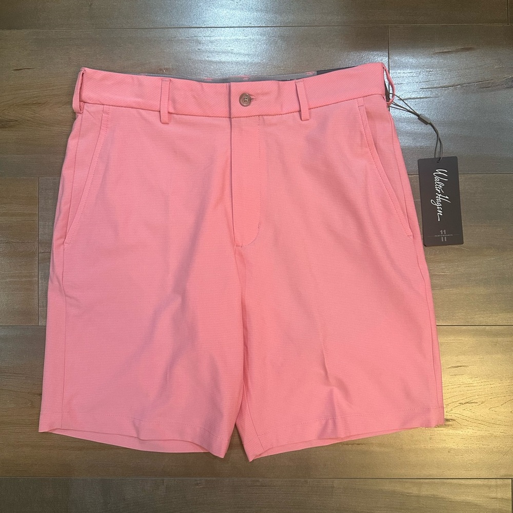 Walter Hagen wrinkle resistance 9” performance 2 flat front shorts NWT